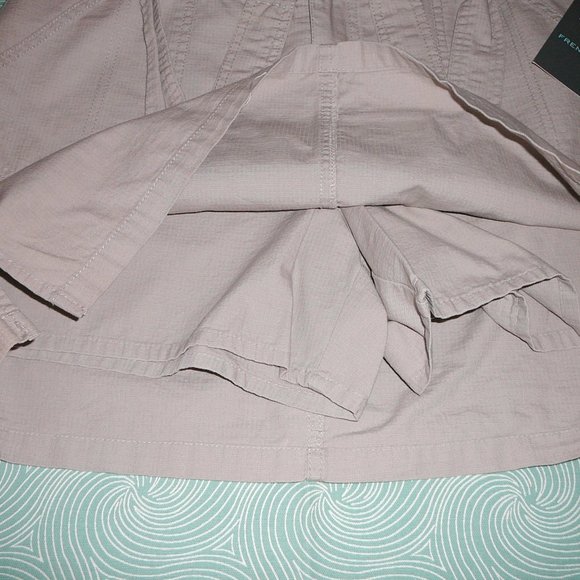 NWT French Cuff Skort Skirt Shorts size 8 Beige Khaki with Pockets - Picture 9 of 10